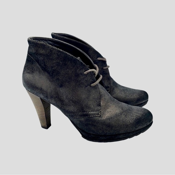 Paul Green‎ Lace Up Platform High Heel Bootie Boots - Picture 2 of 11